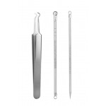 Instrument pentru tratamente cosmetice - CIS039, set 3 bucati + Cutie Cadou